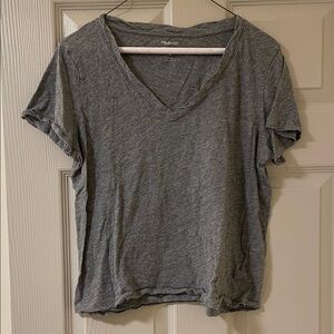 Madewell Gray Short Sleeve Relaxed Tee